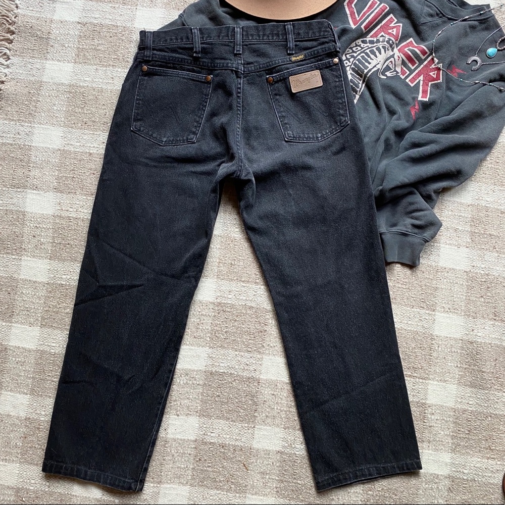 SOLD ⚡️ Vintage Wrangler High Waist Straight Leg Jeans ⚡️ Hi Rise Vintage Denim - Picture 2 of 4